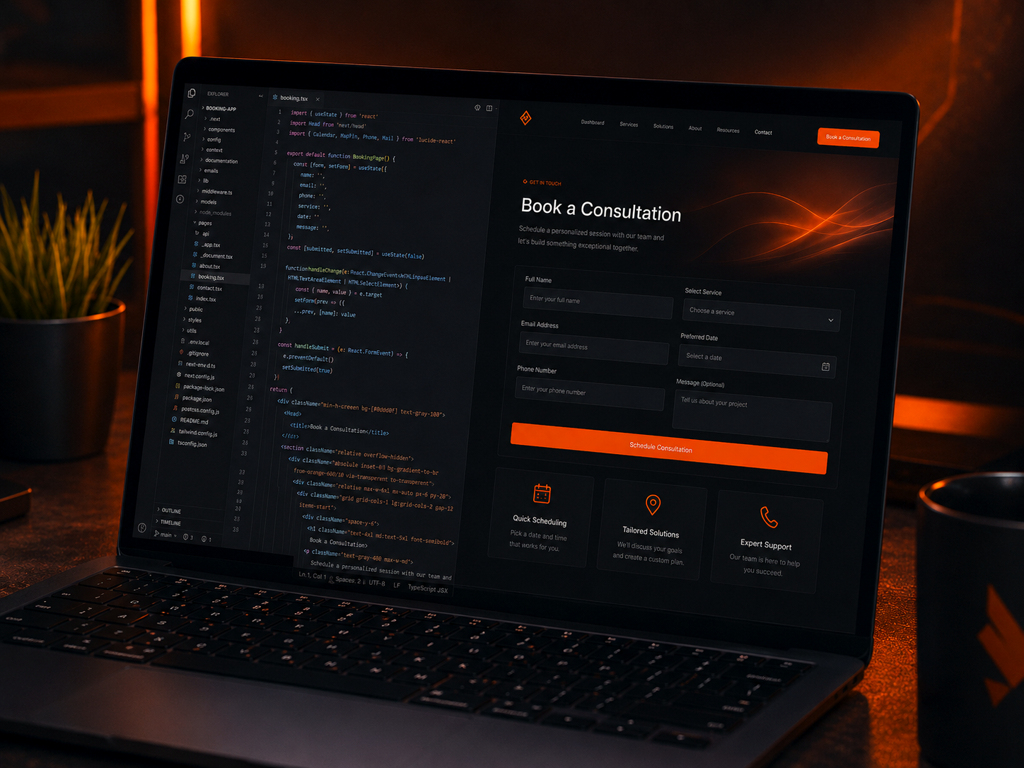 Responsive business website